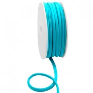 Stitched elastisch Ibiza koord Blue zircon